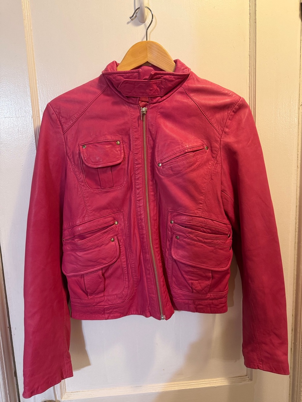 Pink Leather Jacket - Picture 2 of 4